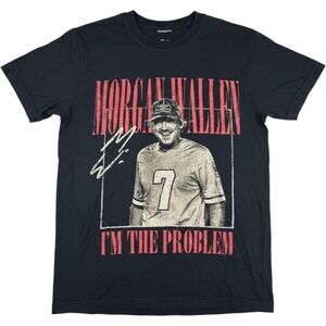Morgan Wallen Men T-Shirt Small Cotton Country Music Tour I'm The Problem Black